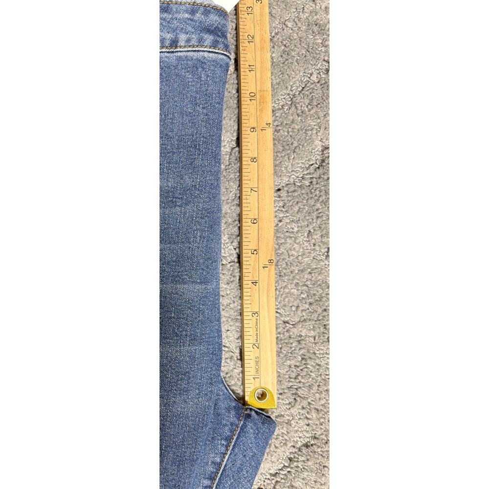Lucky & Blessed Size 22 NEW HR Super Flare Belled Jeans Leopard Insert Stretch - Picture 9 of 9